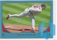 2011 Bowman Blue #42 Adam Wainwright 090/500 Cardinals